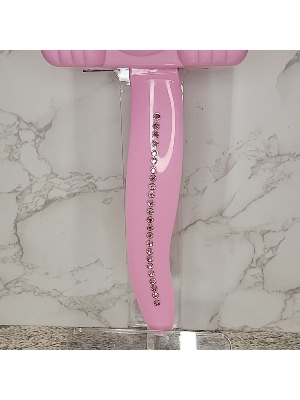 Jeweled Pink Satin Lady Kit-Cat Klock clock SUPER RARE - Picture 4 of 7